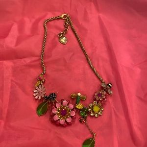 Betsey Johnson floral necklace